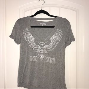 Charlotte Russe Tops - Cut out V T-shirt Charlotte Russe Tops - Cut out V T-shirt